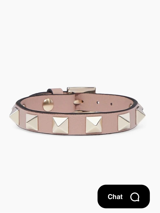 Valentino Jewelry - Valentino Garavani rockstud bracelet in Poudre in gold tone studded